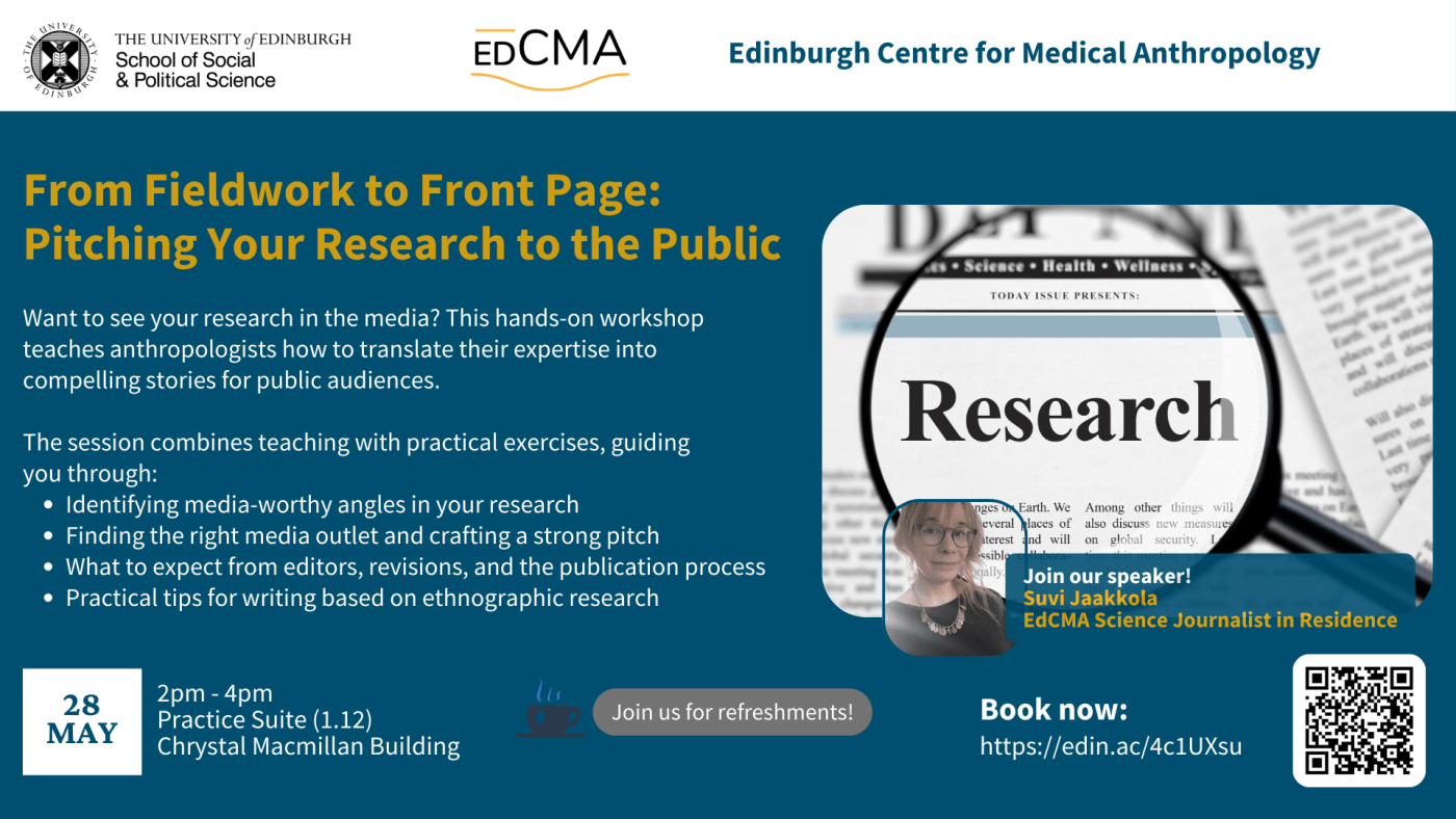 From Fieldwork to Front Page Event 28 May 2025